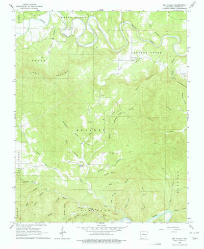 United States Geological Survey Rea Valley, AR (1966, 24000-Scale) digital map