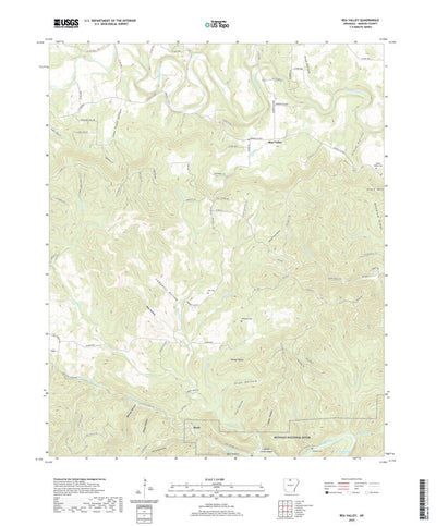 United States Geological Survey Rea Valley, AR (2020, 24000-Scale) digital map