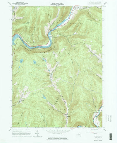 United States Geological Survey Readburn, NY (1965, 24000-Scale) digital map