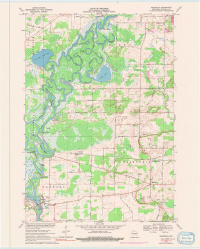 United States Geological Survey Readfield, WI (1969, 24000-Scale) digital map