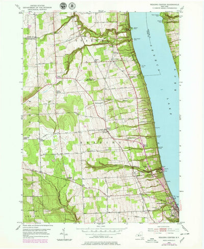 United States Geological Survey Reading Center, NY (1950, 24000-Scale) digital map