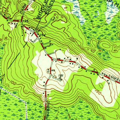 United States Geological Survey Reading, MA (1951, 24000-Scale) digital map
