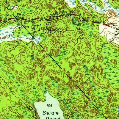 United States Geological Survey Reading, MA (1951, 24000-Scale) digital map