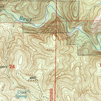 United States Geological Survey Reading Mountain, NM (1999, 24000-Scale) digital map