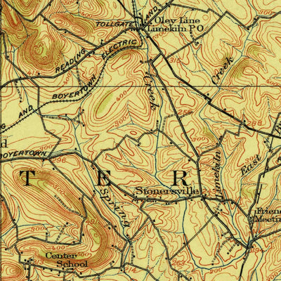 United States Geological Survey Reading, PA (1915, 62500-Scale) digital map