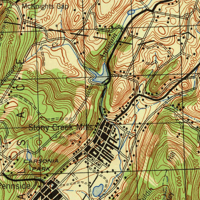 United States Geological Survey Reading, PA (1946, 50000-Scale) digital map