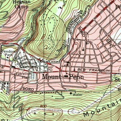 United States Geological Survey Reading, PA (1999, 24000-Scale) digital map