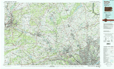 United States Geological Survey Reading, PA-NJ (1984, 100000-Scale) digital map