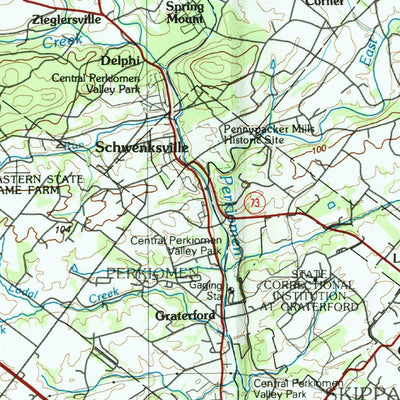 United States Geological Survey Reading, PA-NJ (1984, 100000-Scale) digital map
