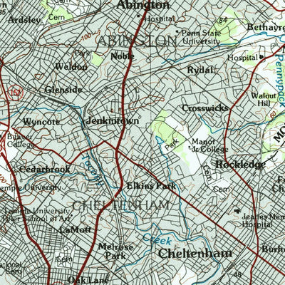 United States Geological Survey Reading, PA-NJ (1984, 100000-Scale) digital map
