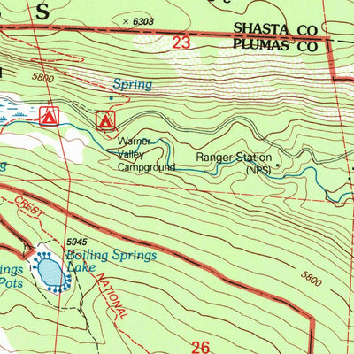 United States Geological Survey Reading Peak, CA (1995, 24000-Scale) digital map
