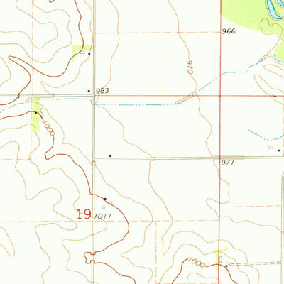 United States Geological Survey Readlyn, IA (1971, 24000-Scale) digital map