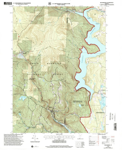United States Geological Survey Readsboro, VT (1997, 24000-Scale) digital map