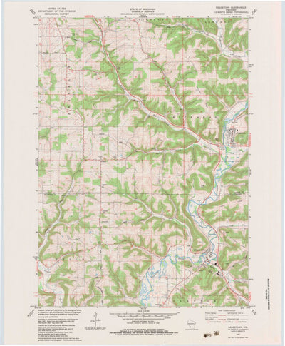 United States Geological Survey Readstown, WI (1983, 24000-Scale) digital map