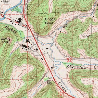 United States Geological Survey Readstown, WI (1983, 24000-Scale) digital map