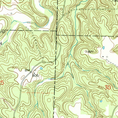United States Geological Survey Readsville, MO (1973, 24000-Scale) digital map
