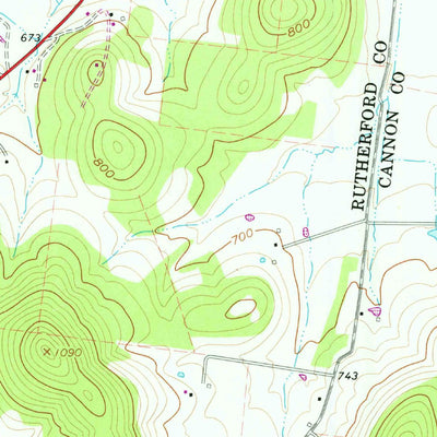 United States Geological Survey Readyville, TN (1962, 24000-Scale) digital map