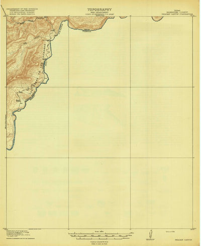 United States Geological Survey Reagan Canyon, TX (1918, 62500-Scale) digital map