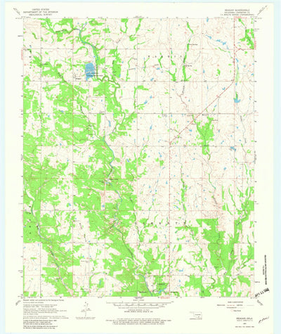 United States Geological Survey Reagan, OK (1967, 24000-Scale) digital map