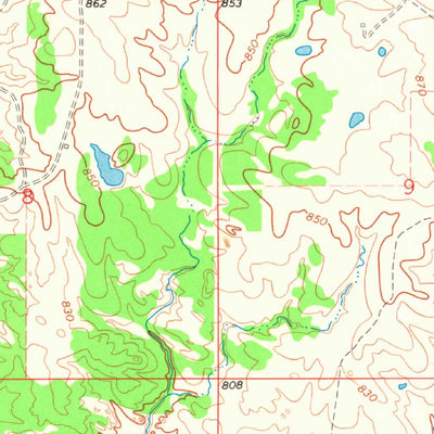 United States Geological Survey Reagan, OK (1967, 24000-Scale) digital map