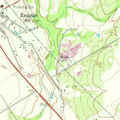 United States Geological Survey Reagan, TX (1962, 24000-Scale) digital map