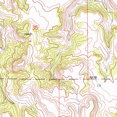 United States Geological Survey Reanus Cone, MT (1972, 24000-Scale) digital map