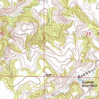 United States Geological Survey Reanus Cone, MT (1972, 24000-Scale) digital map