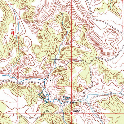 United States Geological Survey Reanus Cone, MT (1995, 24000-Scale) digital map