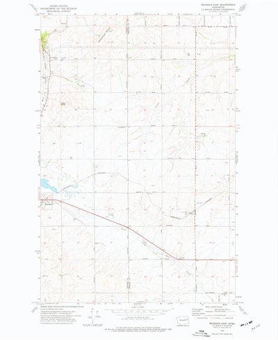 United States Geological Survey Reardan East, WA (1973, 24000-Scale) digital map