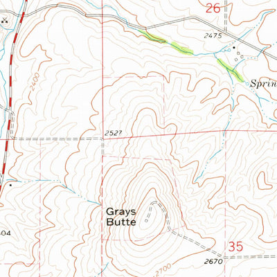 United States Geological Survey Reardan East, WA (1973, 24000-Scale) digital map