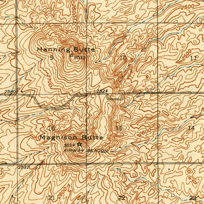 United States Geological Survey Reardan, WA (1945, 62500-Scale) digital map