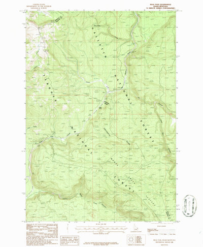United States Geological Survey Reas Pass, ID-MT (1986, 24000-Scale) digital map