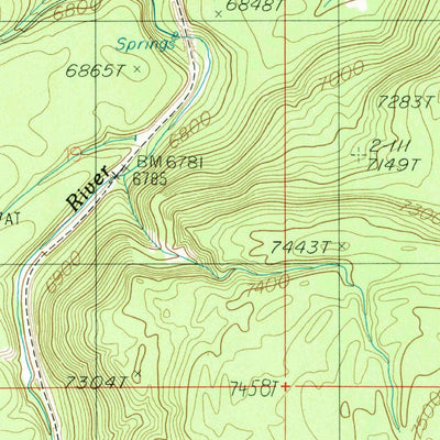 United States Geological Survey Reas Pass, ID-MT (1986, 24000-Scale) digital map