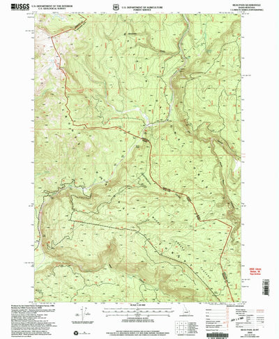United States Geological Survey Reas Pass, ID-MT (2000, 24000-Scale) digital map