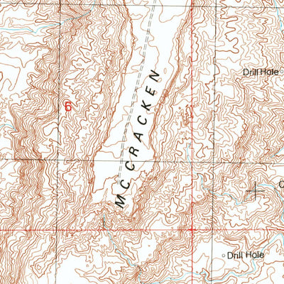 United States Geological Survey Recapture Pocket, UT (1989, 24000-Scale) digital map