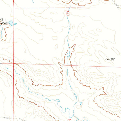 United States Geological Survey Recluse, WY (1971, 24000-Scale) digital map