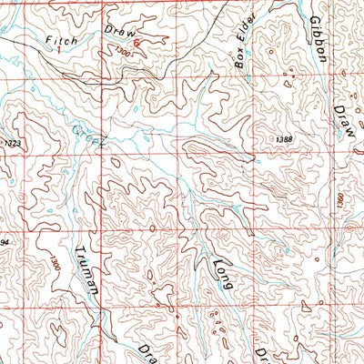 United States Geological Survey Recluse, WY-MT (1975, 100000-Scale) digital map