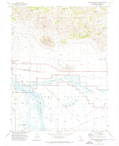 United States Geological Survey Reconnaissance Peak, CA (1972, 24000-Scale) digital map