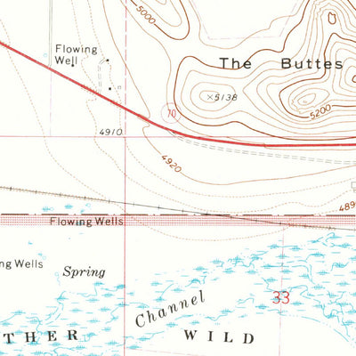 United States Geological Survey Reconnaissance Peak, CA (1972, 24000-Scale) digital map