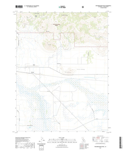 United States Geological Survey Reconnaissance Peak, CA (2021, 24000-Scale) digital map