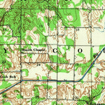 United States Geological Survey Rector, AR-MO (1935, 62500-Scale) digital map