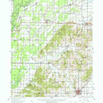 United States Geological Survey Rector, AR-MO (1958, 62500-Scale) digital map