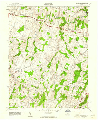 United States Geological Survey Rectortown, VA (1943, 24000-Scale) digital map