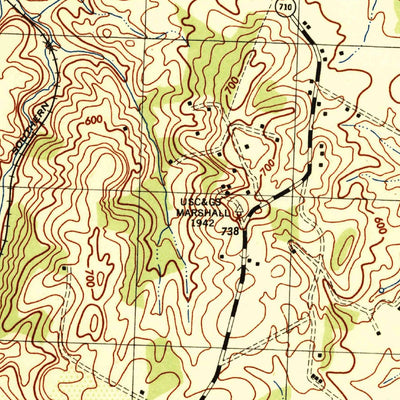 United States Geological Survey Rectortown, VA (1944, 31680-Scale) digital map
