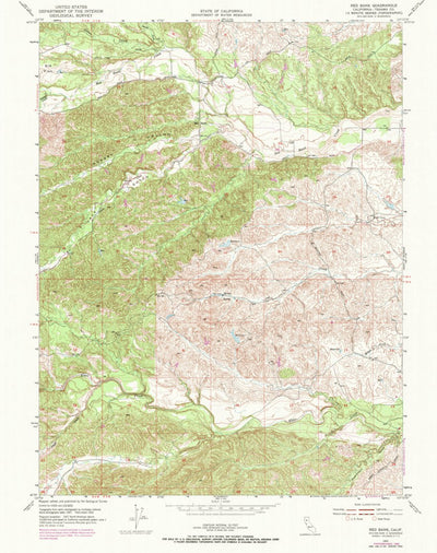United States Geological Survey Red Bank, CA (1952, 24000-Scale) digital map