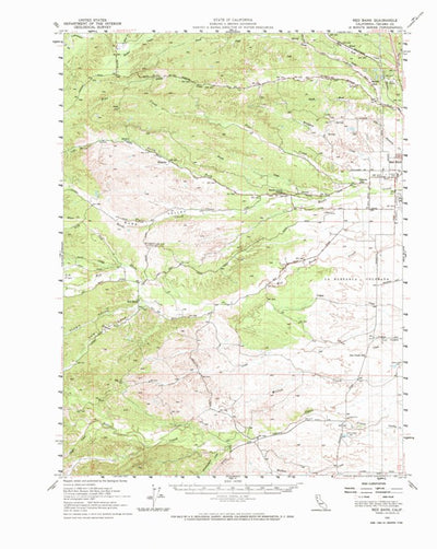 United States Geological Survey Red Bank, CA (1952, 62500-Scale) digital map