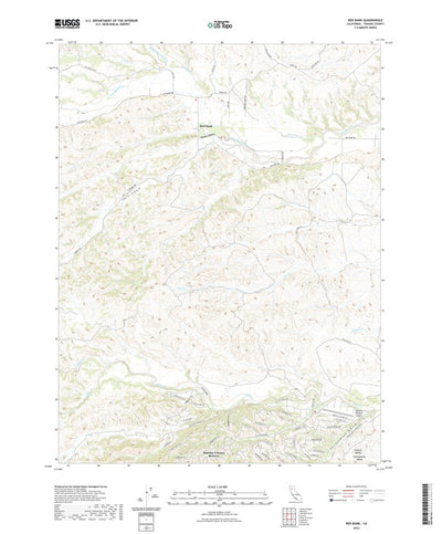 United States Geological Survey Red Bank, CA (2022, 24000-Scale) digital map