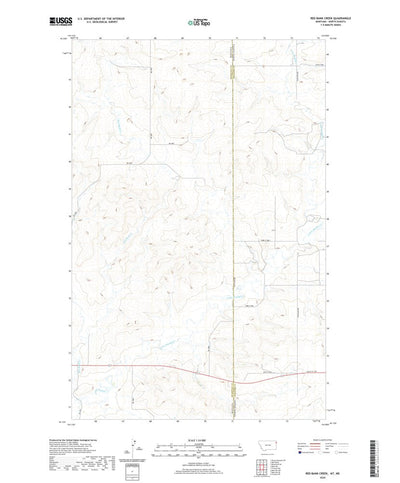 United States Geological Survey Red Bank Creek, MT (2020, 24000-Scale) digital map