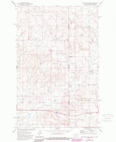 United States Geological Survey Red Bank Creek, MT-ND (1974, 24000-Scale) digital map