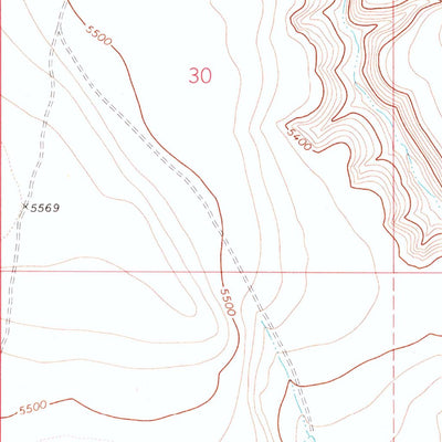 United States Geological Survey Red Bank Lakes, OR (1971, 24000-Scale) digital map
